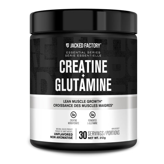 Jacked Factory Creatine Monohydrate Powder 425g - Canadian-Owned Informed Choice Certified Supplement for Increased Muscle Mass*, Improved Strength, Power, & Performance** - 85 Servings, Unflavored