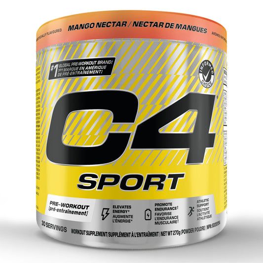 Cellucor C4 Sport Pre Workout Powder - Preworkout Energy with Creatine, Beta-Alanine, and 135mg Caffeine - NSF Certified for Sport - Blue Raspberry, 30 Servings
