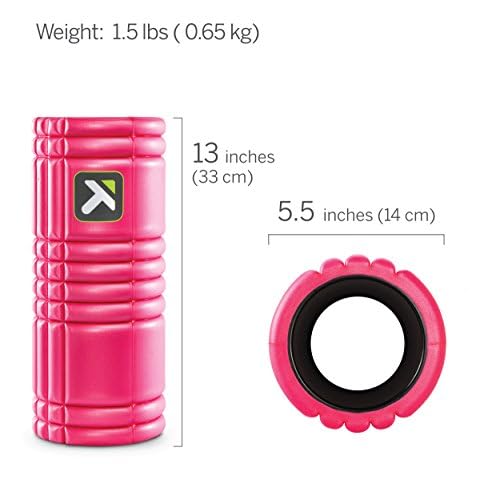 TriggerPoint GRID Foam Roller for Exercise, Deep Tissue Massage and Muscle Recovery, Original (13-Inch)