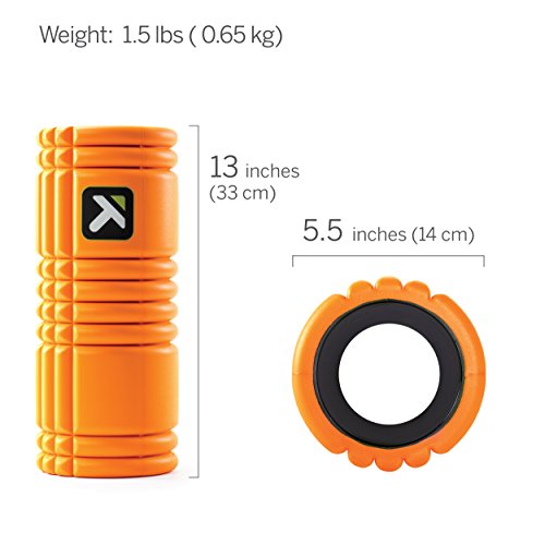 TriggerPoint GRID Foam Roller for Exercise, Deep Tissue Massage and Muscle Recovery, Original (13-Inch)