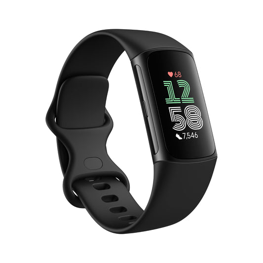 Google Fitbit Charge 6 Advanced Health and Fitness Tracker with Built-in GPS, Stress Management Tools, Sleep Tracking, 24/7 Heart Rate and more -- Black/Blac