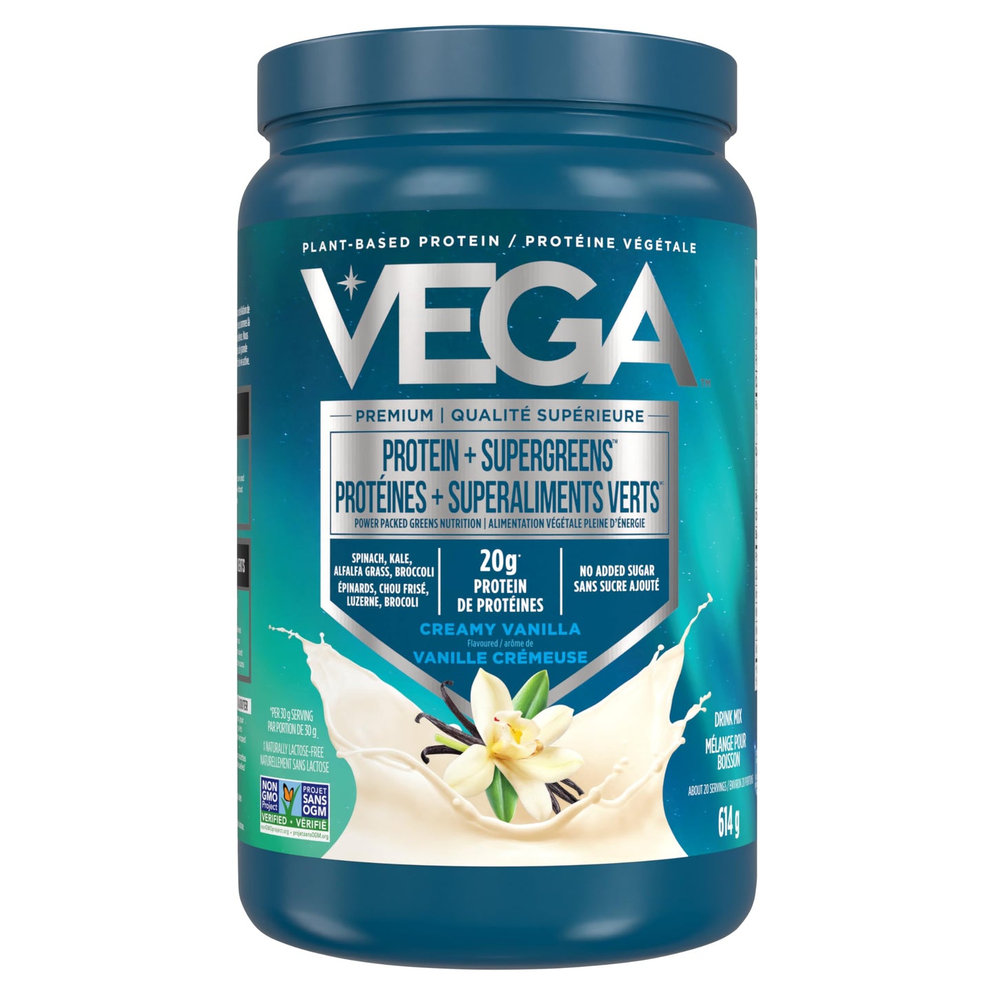 Vega Protein and Greens Chocolate (19 Servings) Plant Based Protein Powder Plus Veggies, Vegan, Non GMO, Pea Protein For Women and Men, 618g (Packaging May Vary)