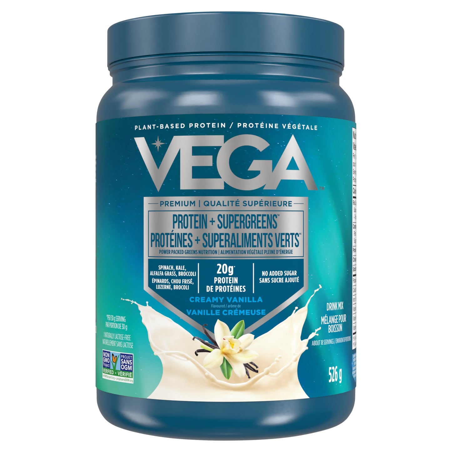 Vega Protein and Greens Chocolate (19 Servings) Plant Based Protein Powder Plus Veggies, Vegan, Non GMO, Pea Protein For Women and Men, 618g (Packaging May Vary)