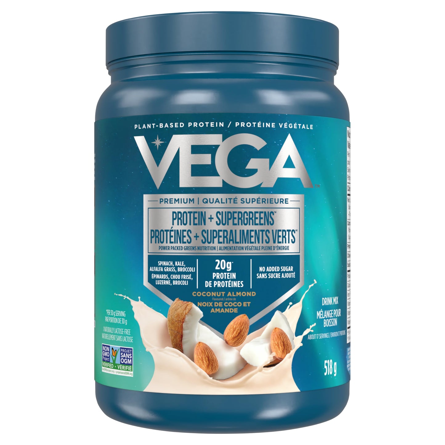 Vega Protein and Greens Chocolate (19 Servings) Plant Based Protein Powder Plus Veggies, Vegan, Non GMO, Pea Protein For Women and Men, 618g (Packaging May Vary)